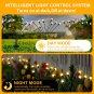 4 Pack Solar Garden Lights, New Upgraded 8 LED Firefly Lights Solar Outdoor Wate