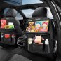 Leather Car Organizer with Tablet Tray,9 Storage Pockets Car Organizer Backseat