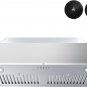 Range Hood Insert 30 Inch, Built-In Kitchen Hood with 600 CFM, Ducted/Ductless C