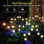 8 LED Solar Garden Lights,4 Pack Solar Firefly Swaying Lights Sway by Wind,Solar