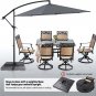 10Ft Offset Hanging Patio Umbrella Cantilever Umbrella Outdoor Market Umbrella w