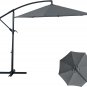 10Ft Offset Hanging Patio Umbrella Cantilever Umbrella Outdoor Market Umbrella w