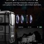 WD7 2K Body Camera, GPS 256G Body Worn Camera, Built-In 4600MAH Battery for 16H