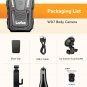 WD7 2K Body Camera, GPS 256G Body Worn Camera, Built-In 4600MAH Battery for 16H