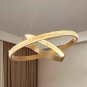 Modern Led Chandeliers, Led Rings Chandelier, Crystal Rings Pendant Lights Gold