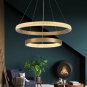 Modern Led Chandeliers, Led Rings Chandelier, Crystal Rings Pendant Lights Gold