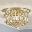 Saint Mossi 22002 Modern K9 Crystal Raindrop Chandelier Lighting, Flush Mount, P