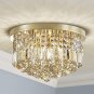 Saint Mossi 22002 Modern K9 Crystal Raindrop Chandelier Lighting, Flush Mount, P