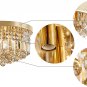 Saint Mossi 22002 Modern K9 Crystal Raindrop Chandelier Lighting, Flush Mount, P