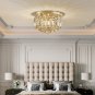 Saint Mossi 22002 Modern K9 Crystal Raindrop Chandelier Lighting, Flush Mount, P