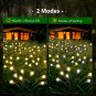 6-Pack Solar Outdoor Lights for Garden, 48 LED Firefly Solar Lights for Outside,