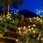 6-Pack Solar Outdoor Lights for Garden, 48 LED Firefly Solar Lights for Outside,