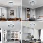 19.7" Crystal Chandeliers Crystal Ceiling Light Fixtures LED Flush Mount Light M