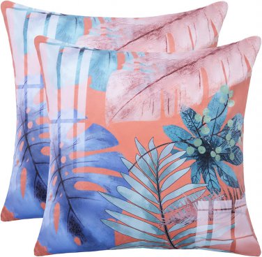 Stylish Pack of 2 Velvet Throw Pillow Covers Cases for Couch Sofa Bed Home Decor