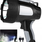 Rechargeable Spotlight Outdoor, 200000 Lumens Led Spotlight Flashlight with Cob
