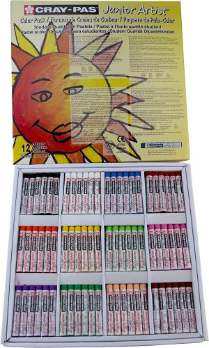 Cray-Pas Junior Artist Oil Pastel Set - Soft Oil Pastels for Kids & Artists - Gr