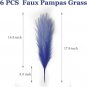 Pampas Grass Decor 17.8 Inch 6Pcs, Artificial Pampas Grass Vase Filler Flower Ar