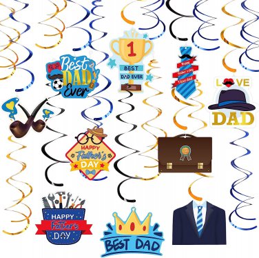Happy Fathers Day Decorations Hanging Swirl Happy Father&acirc;��S Day Hanging Ceiling D