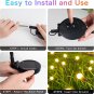 6-Pack Solar Garden Lights, 48 LED Firefly Lights Solar Outdoor (Sway by Wind),