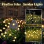 6-Pack Solar Garden Lights, 48 LED Firefly Lights Solar Outdoor (Sway by Wind),