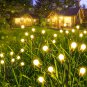 6-Pack Solar Garden Lights, 48 LED Firefly Lights Solar Outdoor (Sway by Wind),