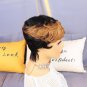 Rofa Pixie Cut Wig Human Hair for Black Women Layered Wavy Real Human Hair Black