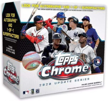 MLB Chrome Updates Baseball Trading Card Mega Box