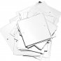 60Pcs Sequins, 50X50Mm 50G PVC Sequins with Double Side Hole Marine Theme Weddin