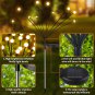 Solar Garden Lights-New Upgraded 8 LED Solar Powered Firefly Lights 2 Pack Solar
