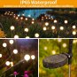Solar Garden Lights-New Upgraded 8 LED Solar Powered Firefly Lights 2 Pack Solar