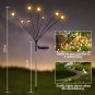 Solar Garden Lights-New Upgraded 8 LED Solar Powered Firefly Lights 2 Pack Solar
