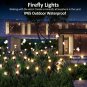 Solar Garden Lights Outdoor Lighting:4 Pack Upgraded 8 LED Solar Powered Firefly