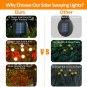 Solar Garden Lights Outdoor Lighting:4 Pack Upgraded 8 LED Solar Powered Firefly