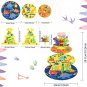 Dinosaur Cake Stand and 24Pcs Dinosaur Cupcake Wrappers 3 Tier Dinosaur Themed P