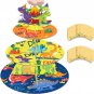 Dinosaur Cake Stand and 24Pcs Dinosaur Cupcake Wrappers 3 Tier Dinosaur Themed P