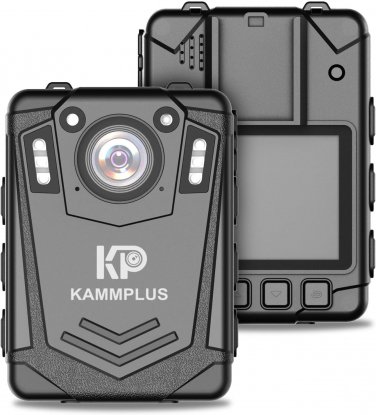 KP20 1440P Body Camera with Audio and Video Recording, H.265,64G Memory, Night V