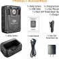 KP20 1440P Body Camera with Audio and Video Recording, H.265,64G Memory, Night V