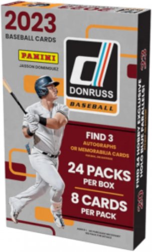 2023  Baseball Hobby Box (24 Packs/8 Cards: 3 Autos or Mems)