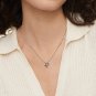 Zircon Heart Pendant Necklace S925 Sterling Silver Cubic Zirconia Pendant Neckla