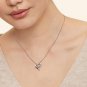 Zircon Heart Pendant Necklace S925 Sterling Silver Cubic Zirconia Pendant Neckla