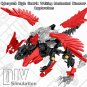 Cyberpunk Style Simulation Mechanical Dinosaur Toy Dinosaur Building Block Toy E