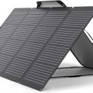220Watt Bifacial Foldable Solar Panel, Complete with Adjustable Kickstand, Water