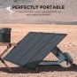 220Watt Bifacial Foldable Solar Panel, Complete with Adjustable Kickstand, Water