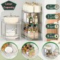 2 Tier Bathroom Organizer with Dividers, Multi-Purpose Clear under Sink Organize