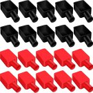 20 Pcs Battery Terminal Covers Red and Black Positive Negative Insulating Stud C