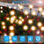 Lanthium 8 Pack Solar Firefly Lights Outdoor Waterproof with 8 Leds, Solar Power