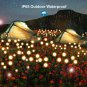 Lanthium 8 Pack Solar Firefly Lights Outdoor Waterproof with 8 Leds, Solar Power