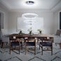 LED Chandeliers 3 Rings LED Ceiling Lighting Fixture Modern Crystal Chandeliers