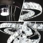 LED Chandeliers 3 Rings LED Ceiling Lighting Fixture Modern Crystal Chandeliers