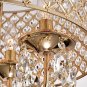Edvivi Marya 4-Light round Crystal Chandelier Ceiling Fixture | Beaded Drum Shad